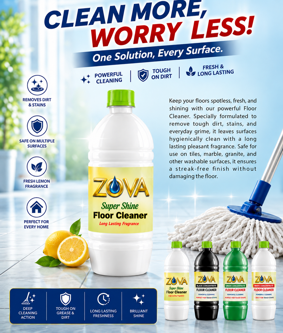 ZOVA Floor Cleaner - Image 2